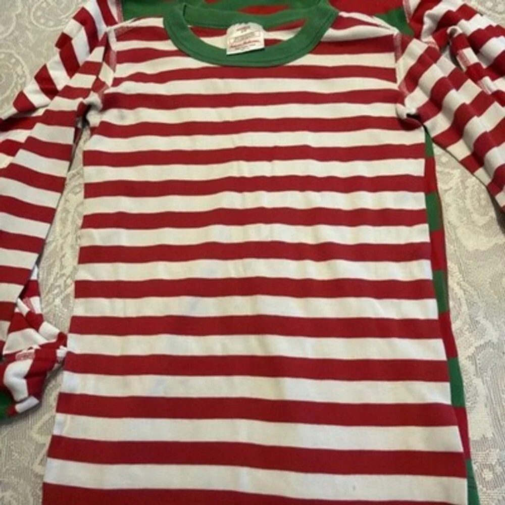 Hanna Andersson Lot(3) One-Size12, Two Size10 Organic Cotton Holiday PJ’s Tops